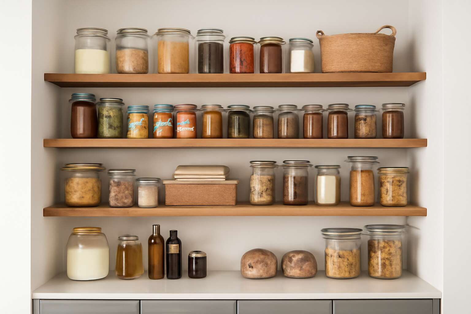 shelving kitchen pantry