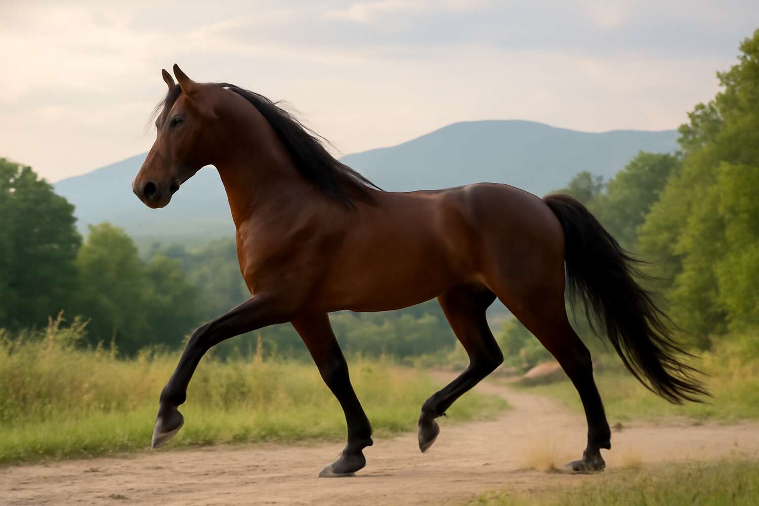 racking horse gait