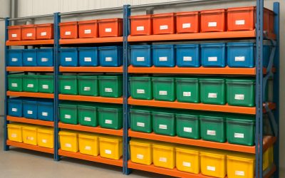 Maximize Your Space with Stylish Racking with Storage Boxes for Every Home and Office
