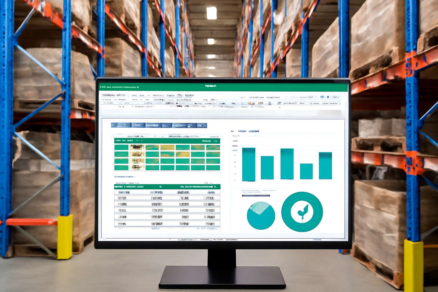 warehouse racking template excel