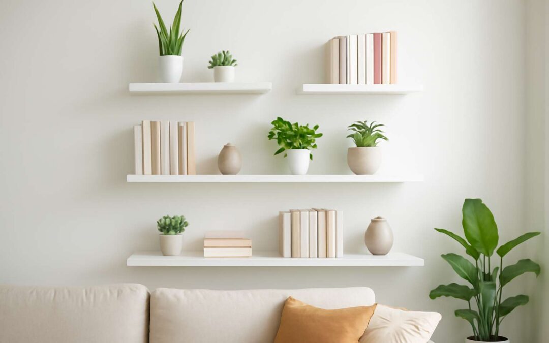 Transform your room with wall shelving for stylish, practical storage.