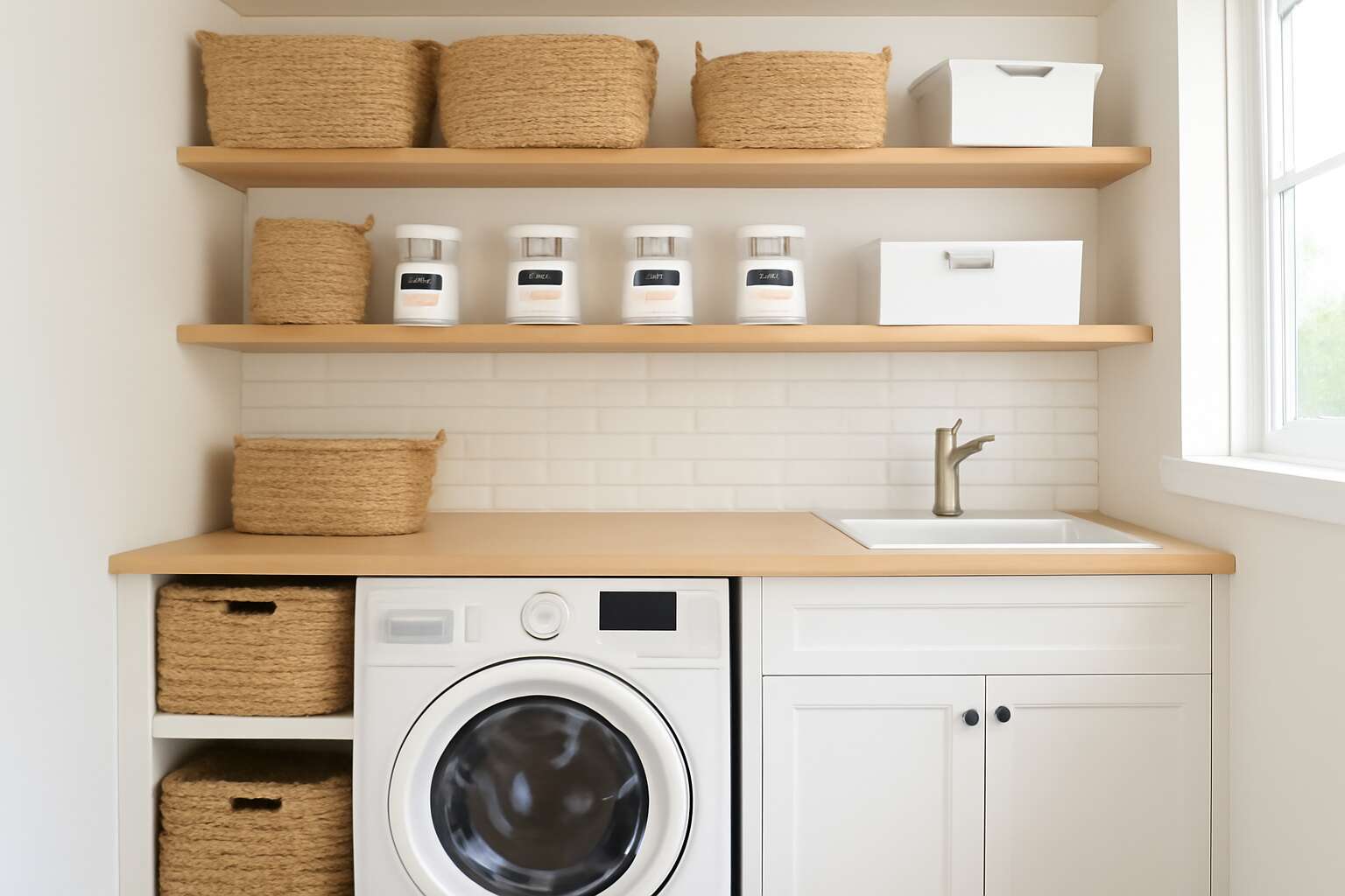 shelving for laundry room