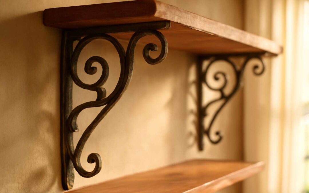 Elevate Your Space with shelving brackets vintage for timeless, rustic flair.