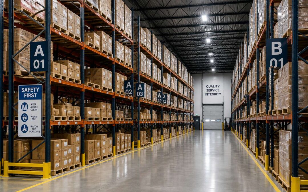 Shelf racking increases warehouse storage capacity.