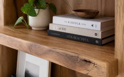 Wood for shelving that supports your books and your style.
